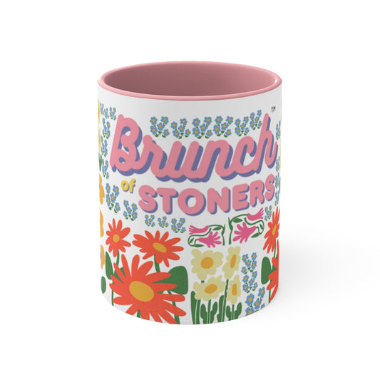 Brunch of Stoners Garden Mug 11oz w/ Pink Accent Mug